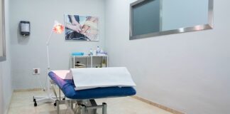 w gabinecie rehabilitacyjnym
